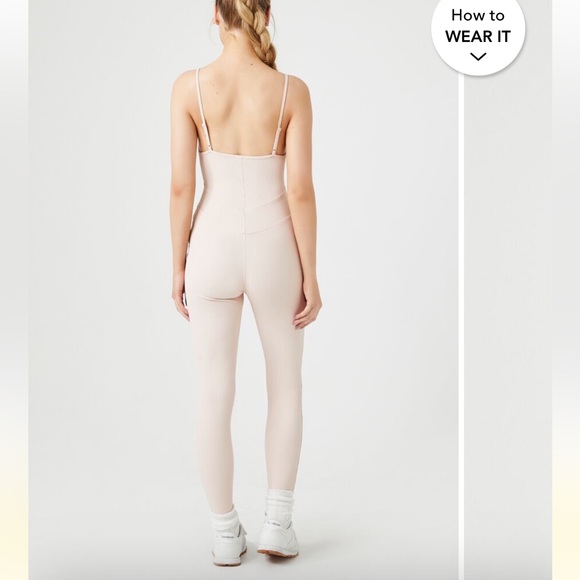 F21 Pink fitted jumpsuit - Picture 3 of 5